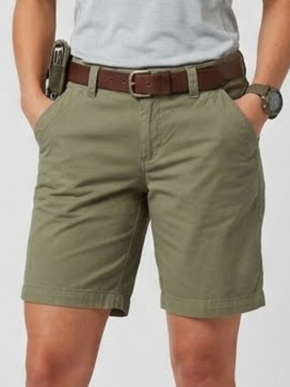 Columbia‎ Olive Green Hiking Bermuda Khaki Shorts Size 10